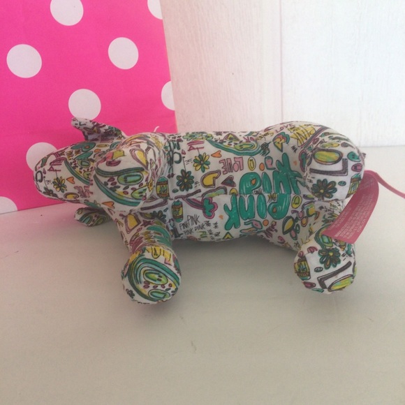 PINK VICTORIAS SECRET MINI PLUSH LOVE DOG - Picture 5 of 9